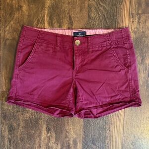 American Eagle Outfitters Maroon Cargo Shorts